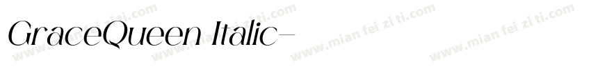 GraceQueen Italic字体转换